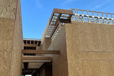 Framed Wall and roof at TNAH 2023